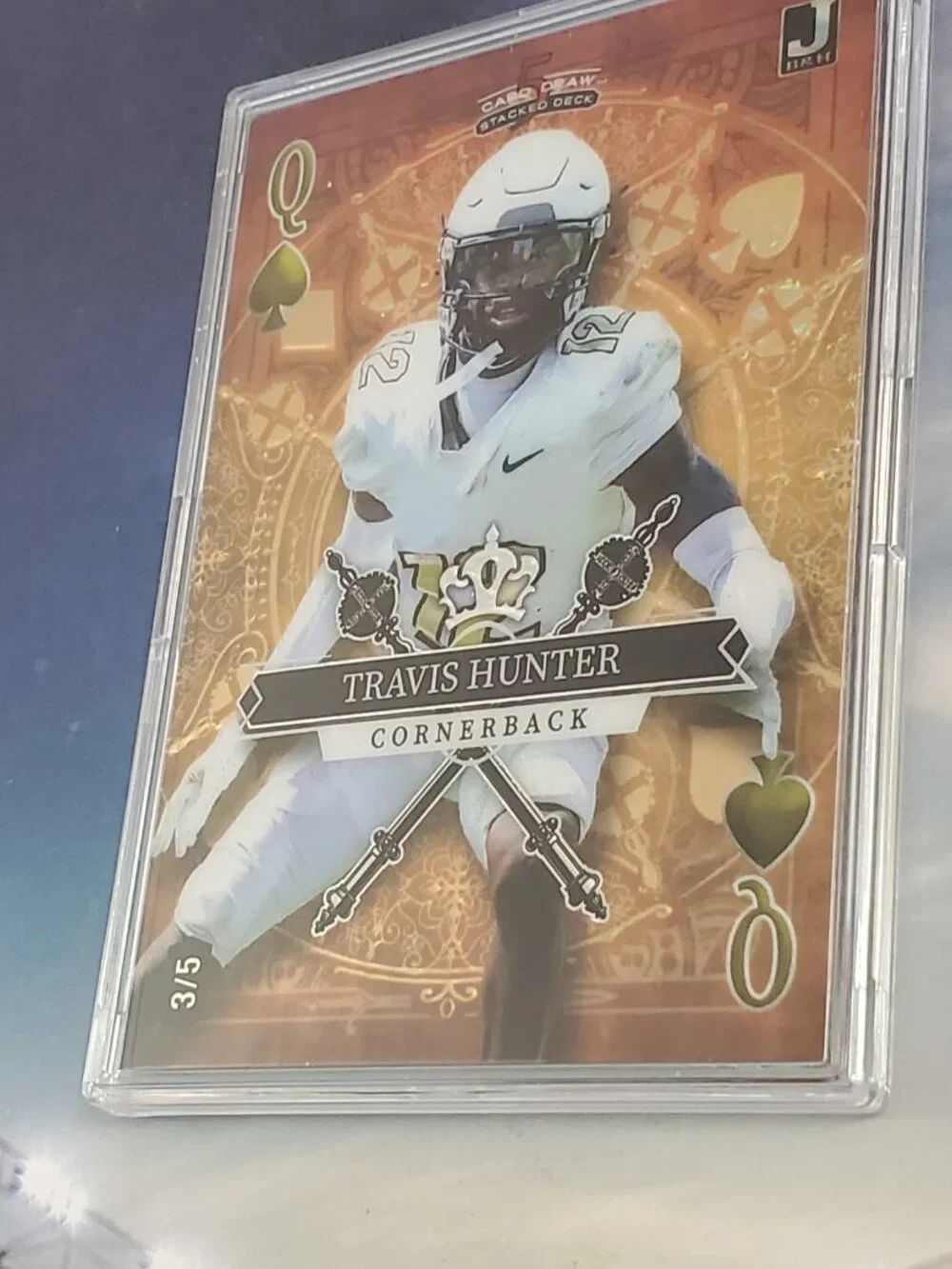 Travis Hunter 2023 Wild Card 5 Card Draw Queen Gold  3/5 #SD-TH